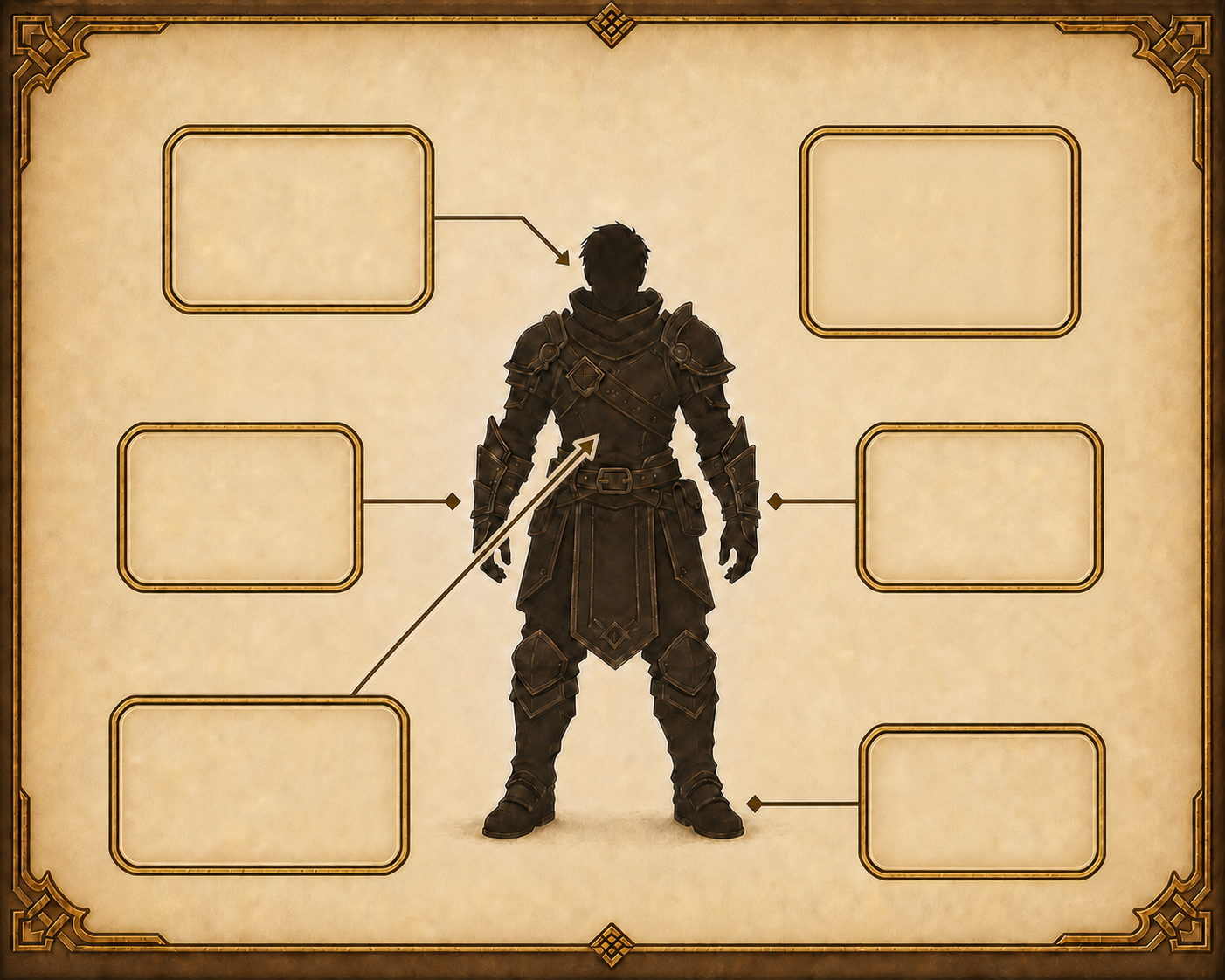 Character equipment outline